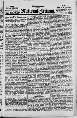 Nationalzeitung vom 03.02.1888