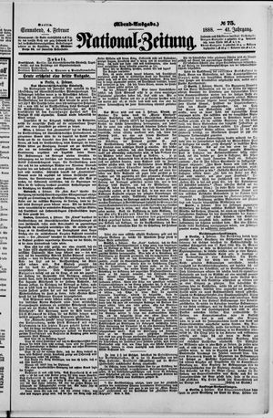 Nationalzeitung vom 04.02.1888