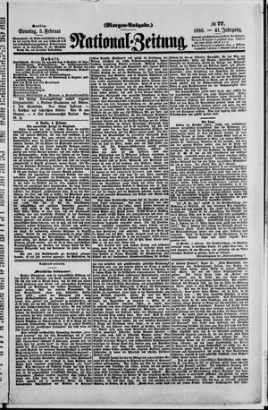 Nationalzeitung vom 05.02.1888