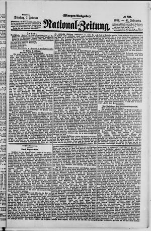 Nationalzeitung vom 07.02.1888