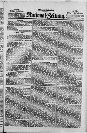 Nationalzeitung vom 10.02.1888