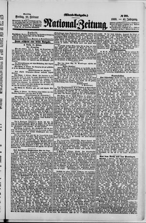 Nationalzeitung vom 10.02.1888