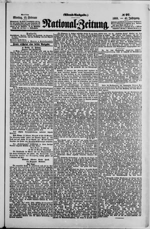 Nationalzeitung vom 13.02.1888
