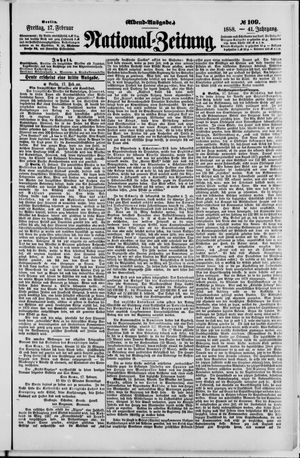 Nationalzeitung vom 17.02.1888