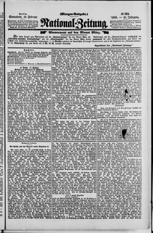 National-Zeitung vom 18.02.1888