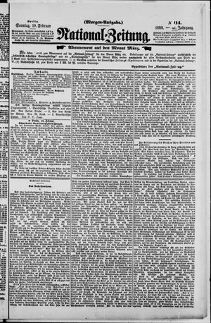 Nationalzeitung vom 19.02.1888