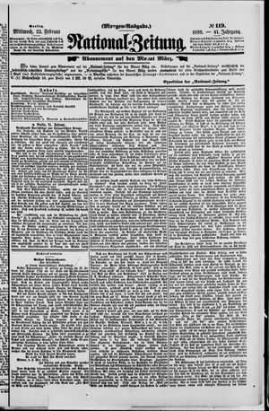 Nationalzeitung vom 22.02.1888