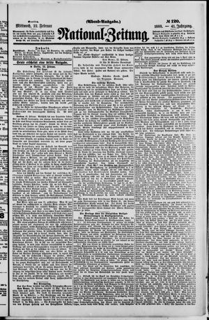 Nationalzeitung vom 22.02.1888