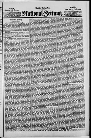 Nationalzeitung vom 27.02.1888