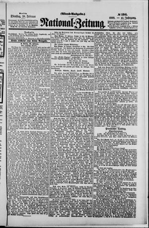 Nationalzeitung vom 28.02.1888