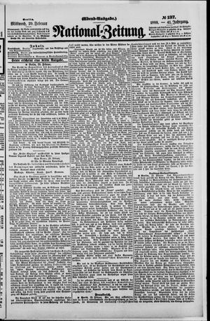 National-Zeitung vom 29.02.1888