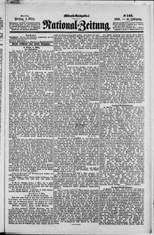 Nationalzeitung vom 02.03.1888