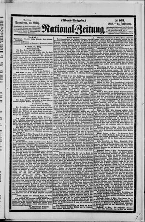 Nationalzeitung vom 10.03.1888
