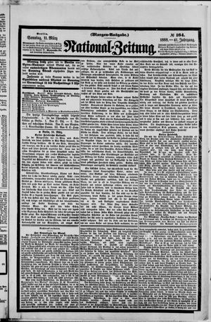 Nationalzeitung vom 11.03.1888