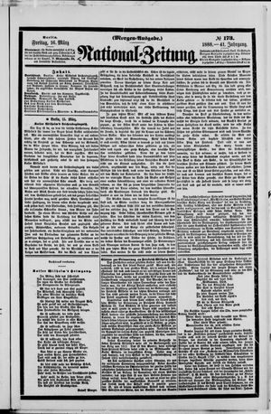 National-Zeitung vom 16.03.1888