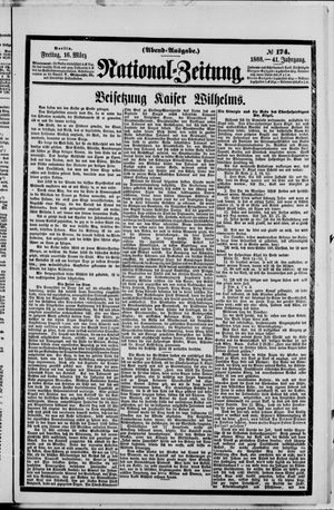 National-Zeitung vom 16.03.1888