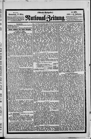Nationalzeitung vom 17.03.1888