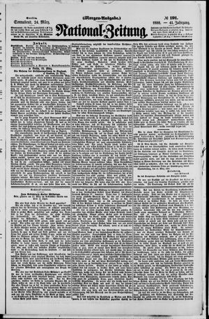 Nationalzeitung vom 24.03.1888
