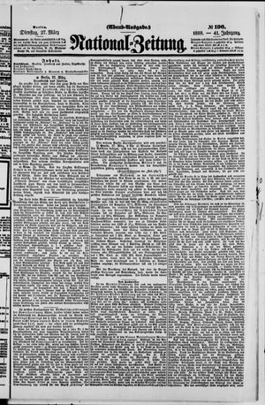 Nationalzeitung vom 27.03.1888