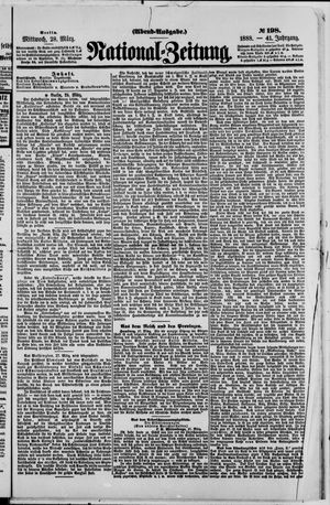 Nationalzeitung vom 28.03.1888