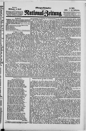 Nationalzeitung vom 11.04.1888