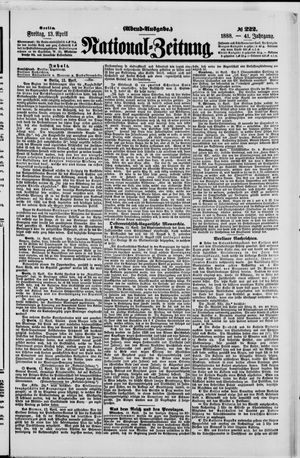 National-Zeitung vom 13.04.1888