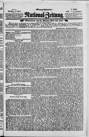 Nationalzeitung vom 17.04.1888