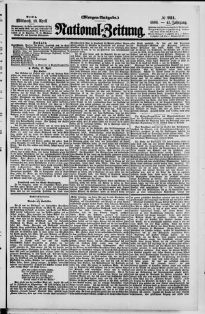 Nationalzeitung vom 18.04.1888