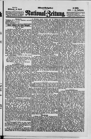 Nationalzeitung vom 18.04.1888