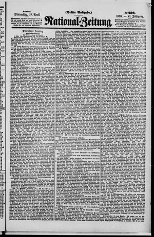 National-Zeitung vom 19.04.1888