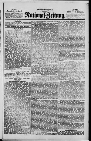 National-Zeitung vom 21.04.1888