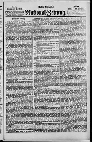 Nationalzeitung vom 21.04.1888