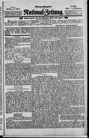 Nationalzeitung vom 22.04.1888