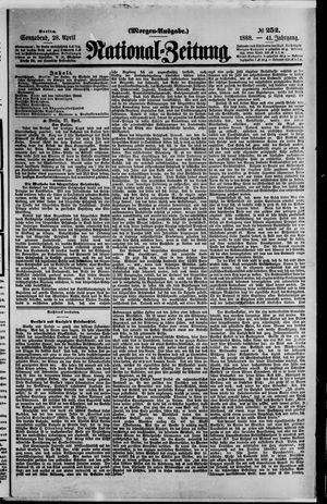 Nationalzeitung on Apr 28, 1888