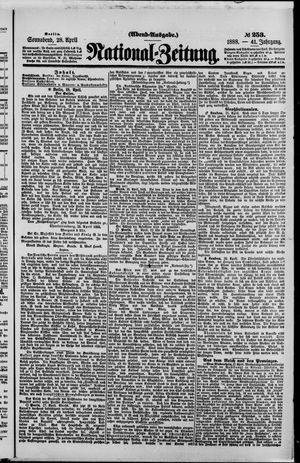 Nationalzeitung vom 28.04.1888