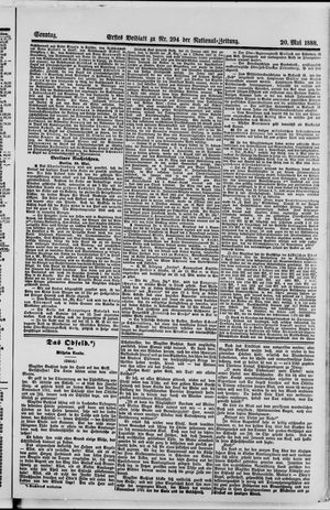 National-Zeitung vom 20.05.1888