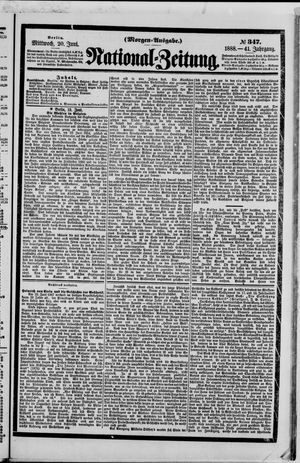National-Zeitung vom 20.06.1888