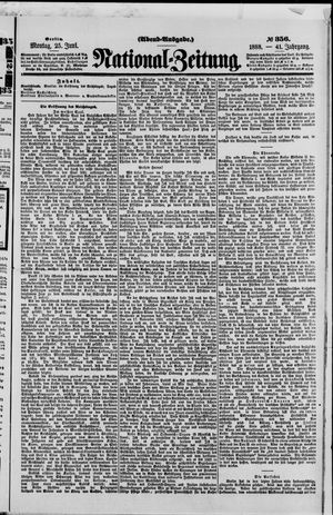 National-Zeitung vom 25.06.1888