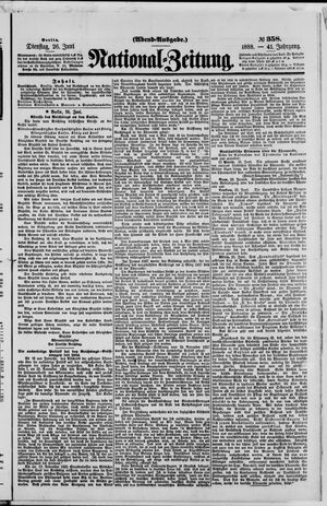 Nationalzeitung vom 26.06.1888