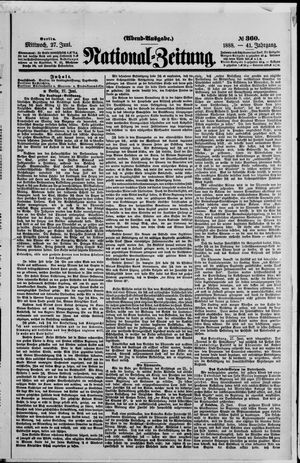 National-Zeitung vom 27.06.1888