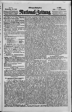 Nationalzeitung vom 28.06.1888