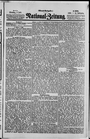 Nationalzeitung vom 03.07.1888