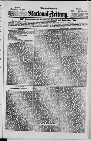 Nationalzeitung vom 21.07.1888