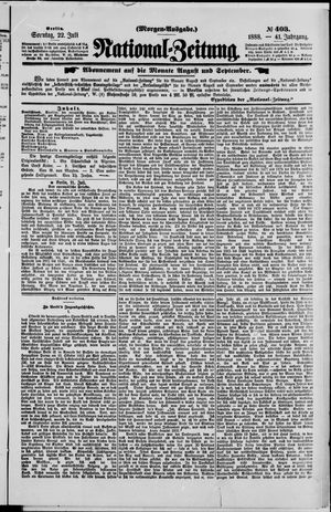 Nationalzeitung vom 22.07.1888