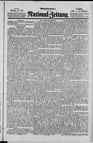 Nationalzeitung vom 23.07.1888