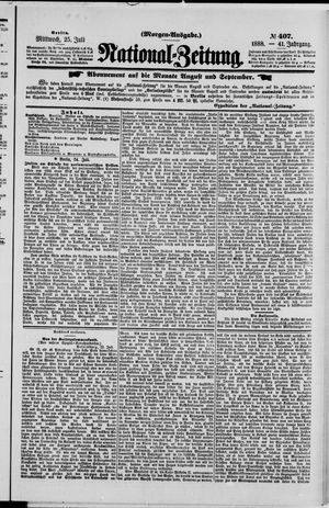 Nationalzeitung vom 25.07.1888