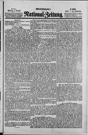 Nationalzeitung vom 06.08.1888
