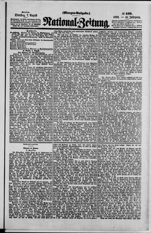National-Zeitung vom 07.08.1888