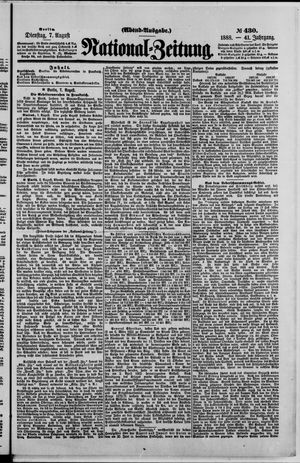 National-Zeitung vom 07.08.1888