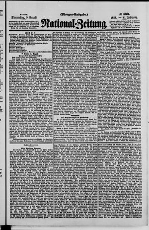 National-Zeitung vom 09.08.1888